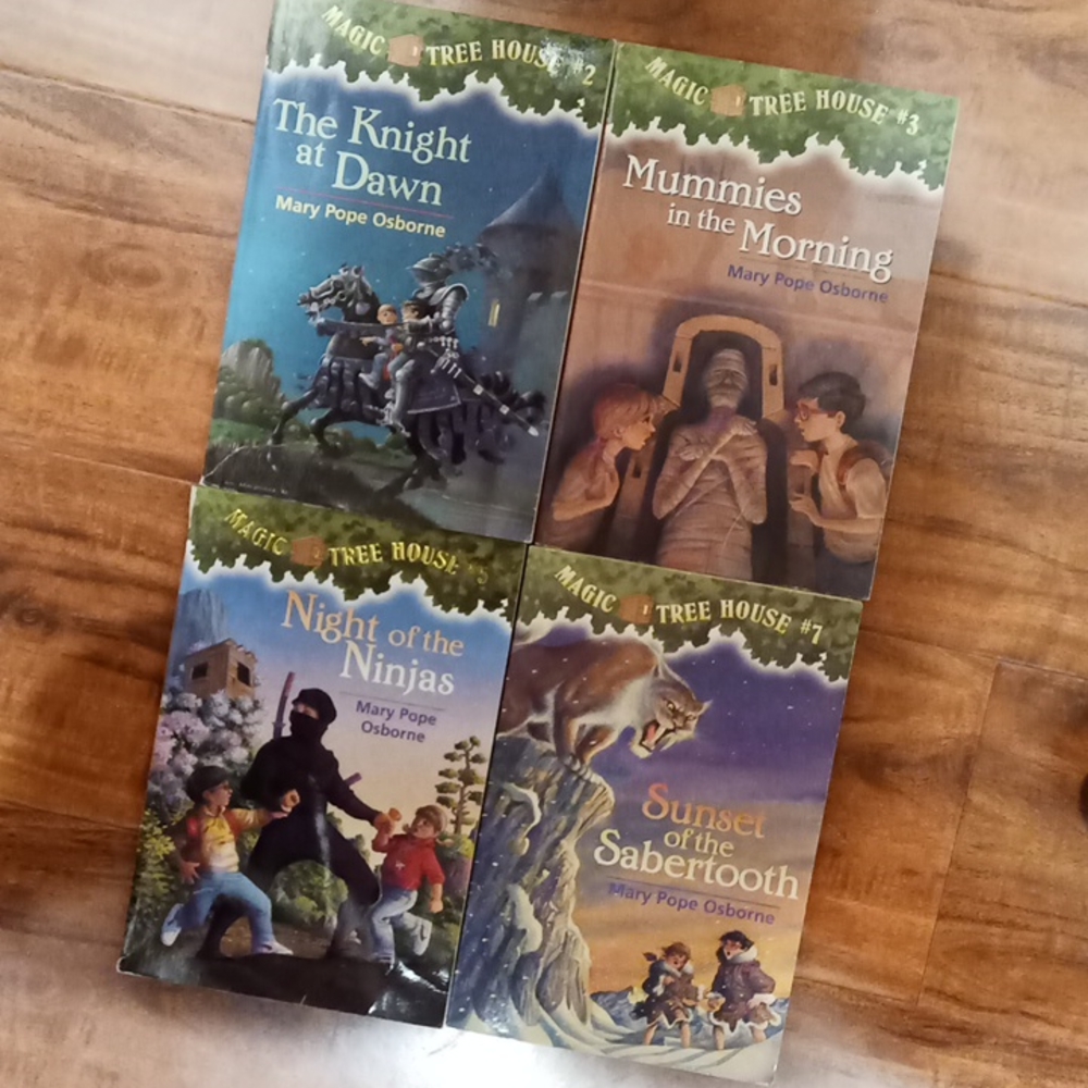💙3/$20 - Bundle of Magic Tree House Chapter Books (2, 3, 5, 7)
